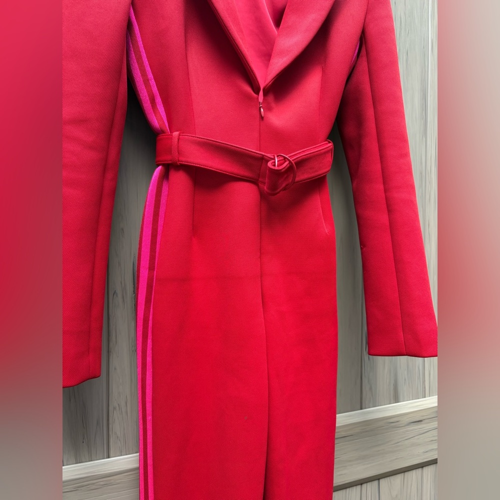 ❌SOLD❌Adidas x Ivy park Jumpsuit 3.0 Power Red w/ Pink Stripes - Picture 8 of 12